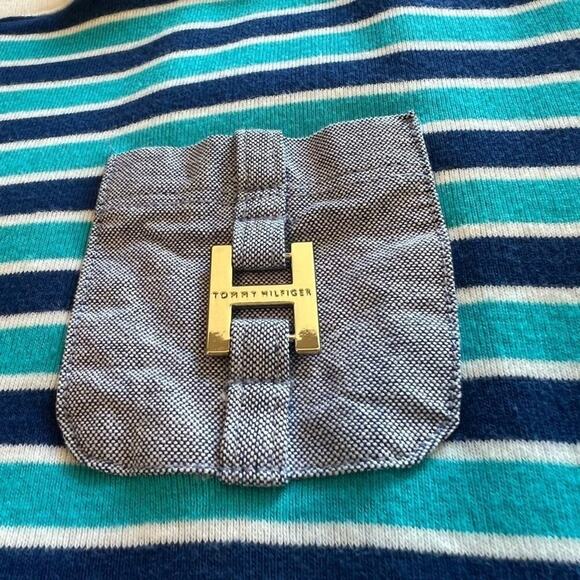 Tommy Hilfiger Cotton Stripe Shortsleeved Dress Size M - Picture 4 of 6